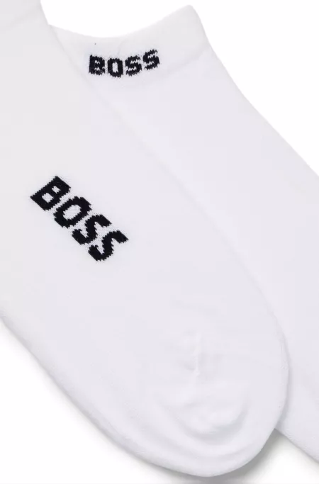 Two-pack of cotton-blend ankle-length socks