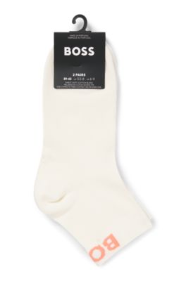 BOSS – Lot De 6 Paires De Chaussettes Mi-mollet Homme | Coton Mélangé, Renfort Talon Et Bout