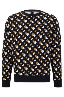 BOSS - リラックスフィット フレンチテリー スウェットシャツ モノグラム