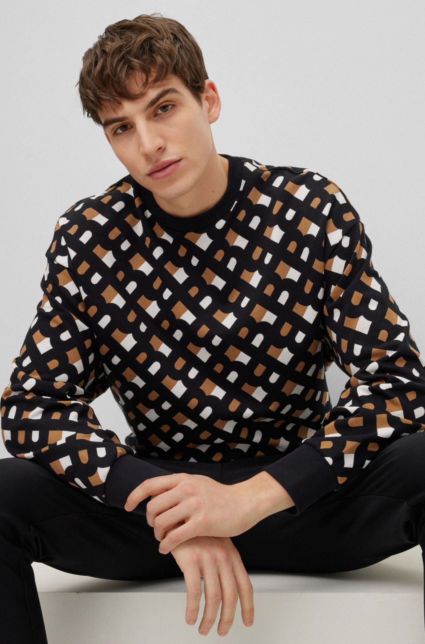 Monogram Long-Sleeved Cotton Shirt - Men - Ready-to-Wear