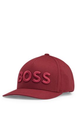 red hugo boss cap