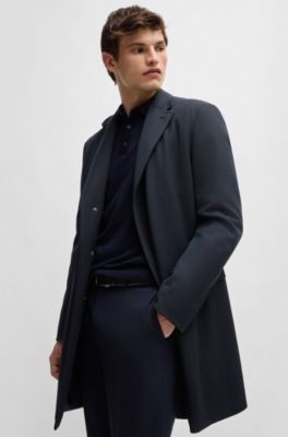 BOSS - はっ水コート ウールブレンド ジップアップインナー