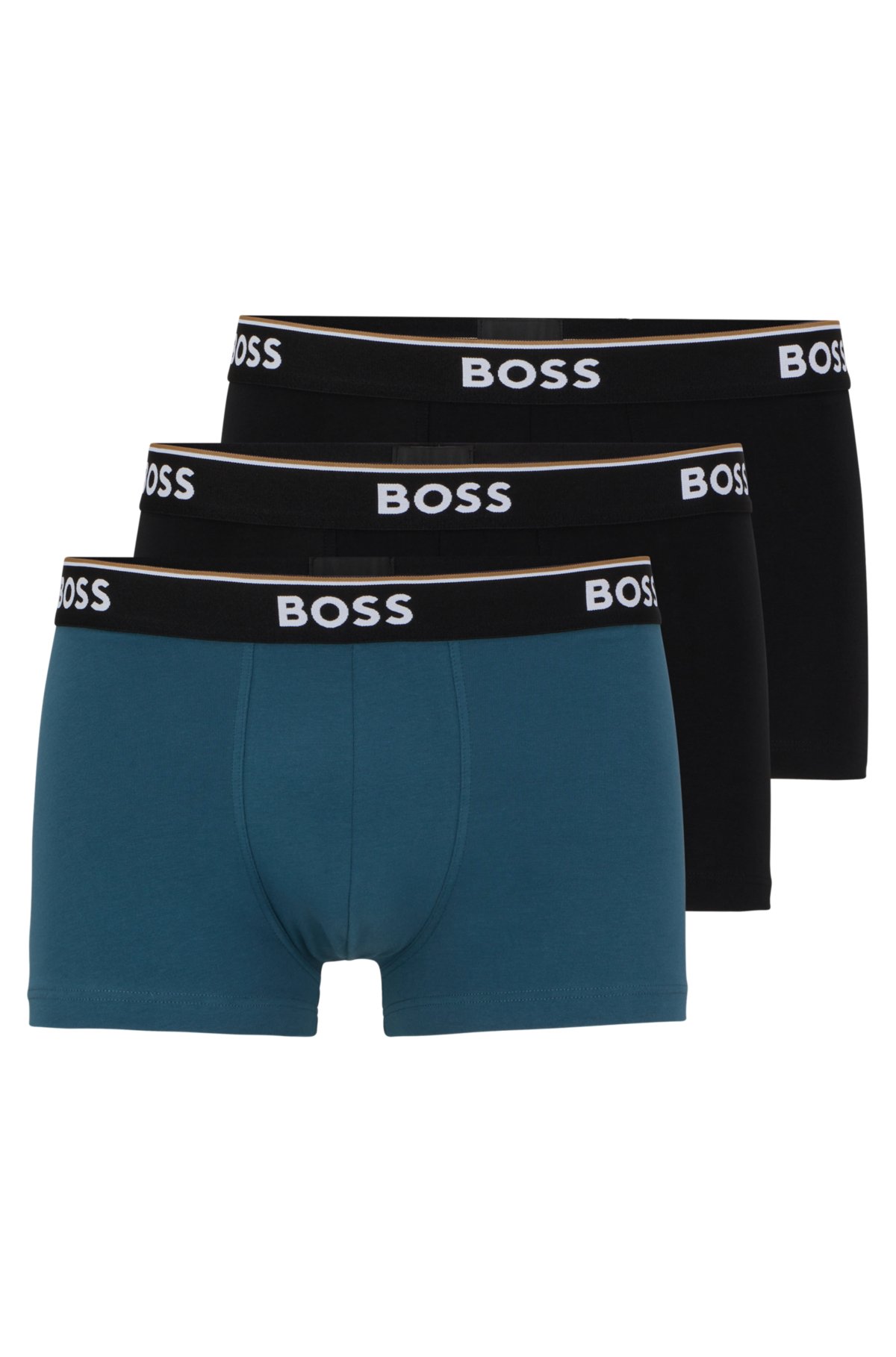 Derfor overalt Enumerate BOSS - Pakke med tre par underbukser i bomuld med stræk og logo-linning