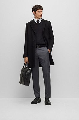 Hugo boss shop black coat