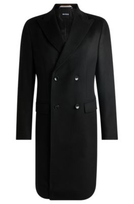 Hugo boss double breasted on sale coat