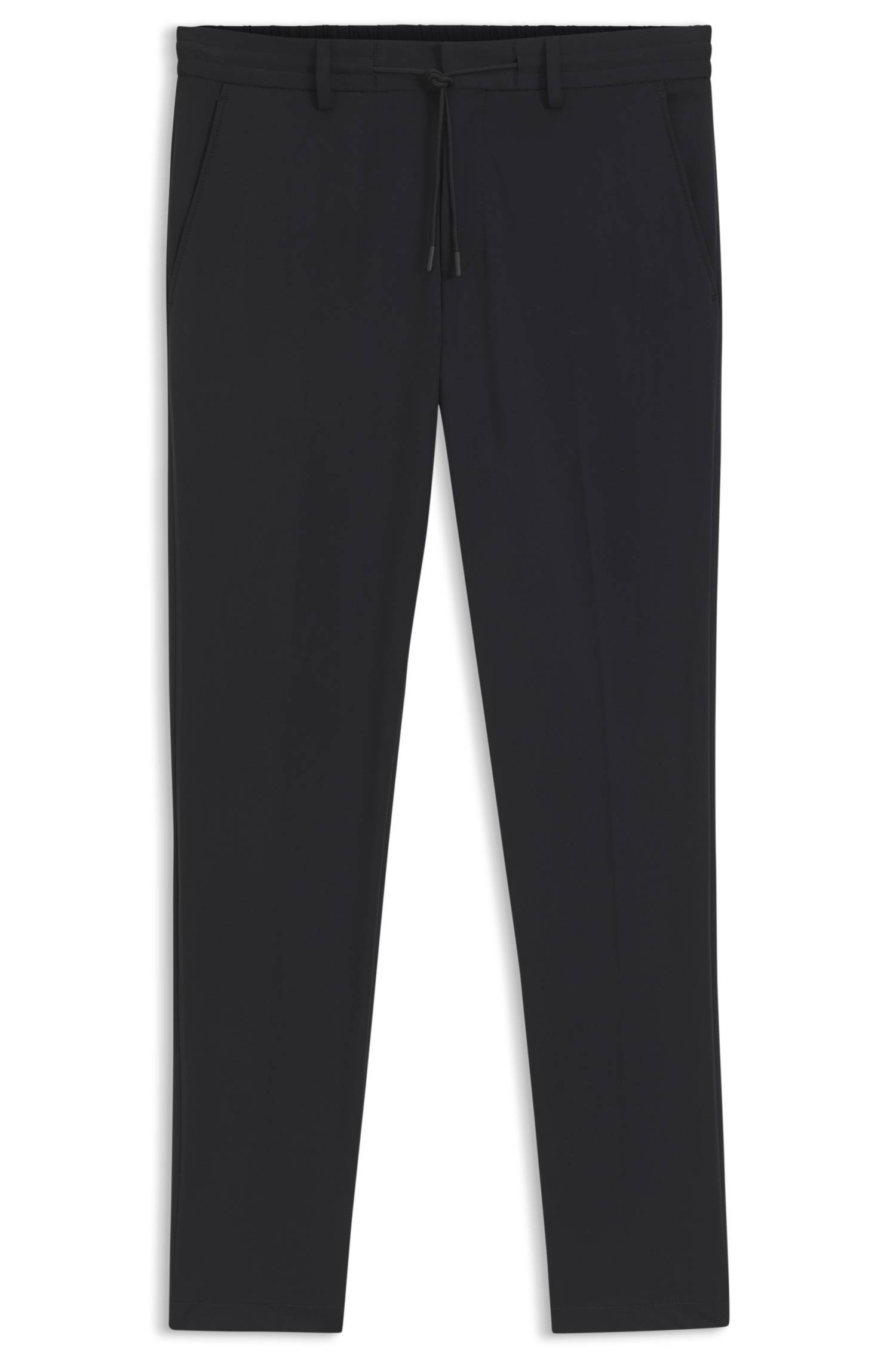 Boss Dressletic slim-fit trousers in washable stretch jersey byxor herr – bild 4