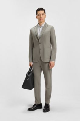 Pantalon Slim en jersey stretch lavable, Vert