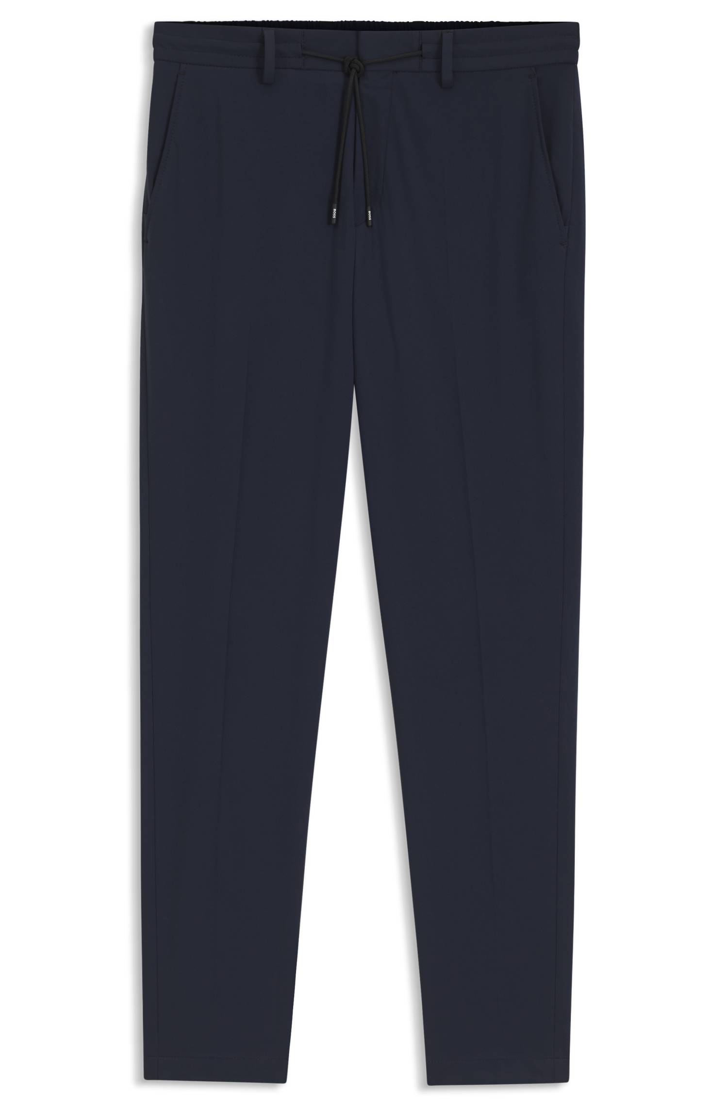 Boss Dressletic slim-fit trousers in washable stretch jersey byxor herr – bild 4