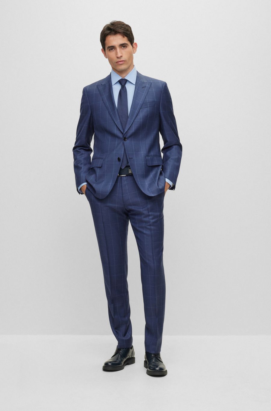 BOSS Slim-Fit Two-Piece Suit — Dark Blue