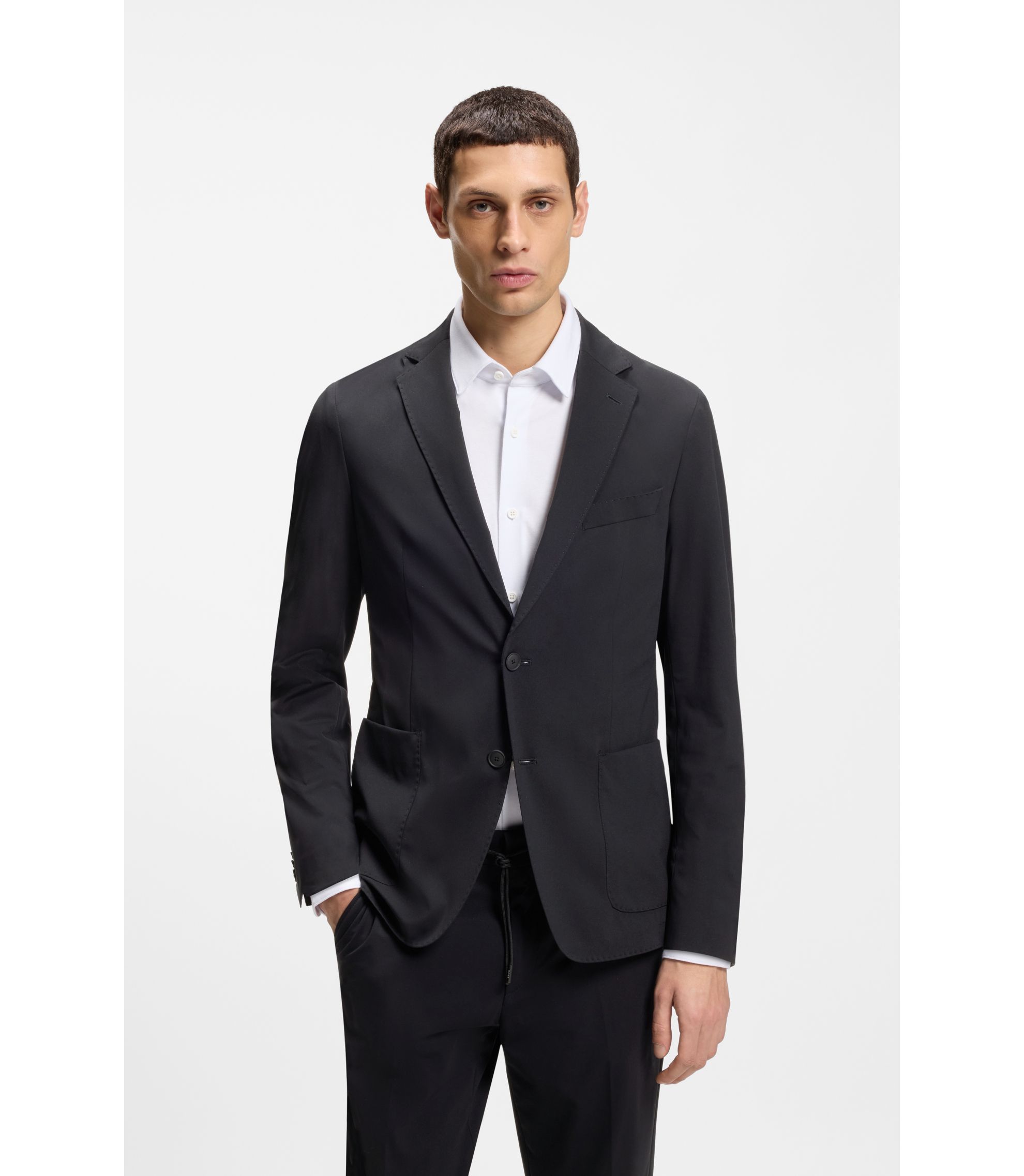 Slim-Fit Sakko aus Performance-Stretch-Jersey