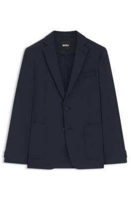 Slim-fit jacket in performance-stretch jersey 4
