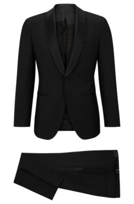 BOSS - Slim-fit suit in a wool-mohair blend