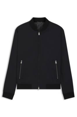 Slim-fit jacket in performance-stretch jersey 1