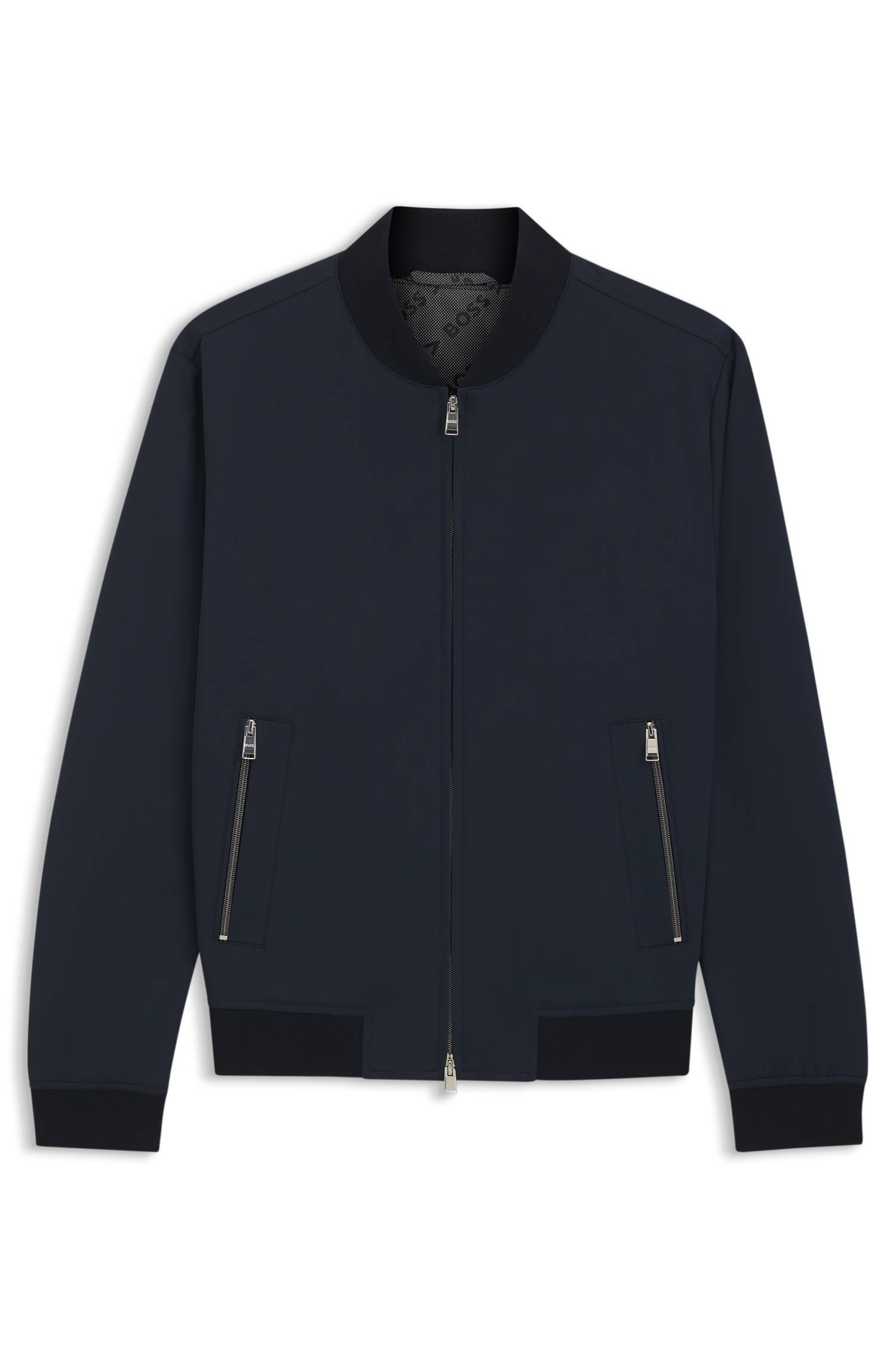 Boss Slim-fit jacket in performance-stretch jersey jackor herr – bild 4