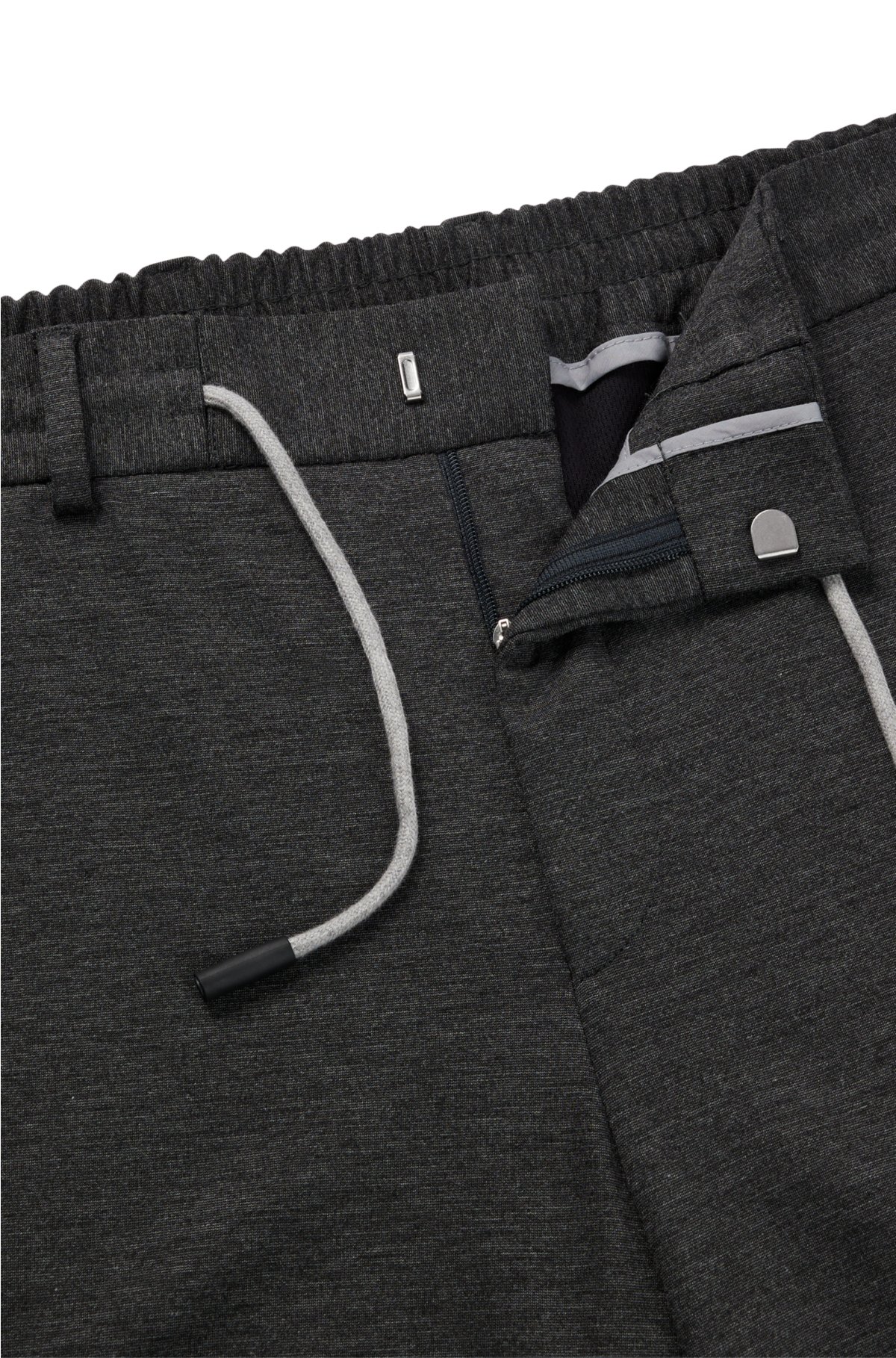 BOSS - in Slim-fit performance-stretch jersey interlock trousers