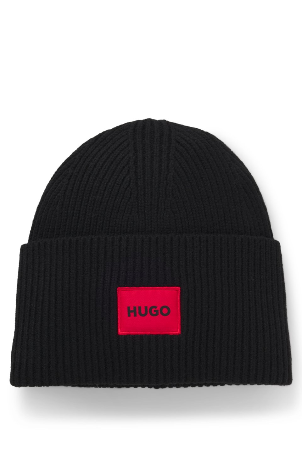 All-gender logo beanie hat in a wool blend