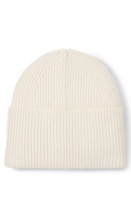 All-gender logo beanie hat in a wool blend