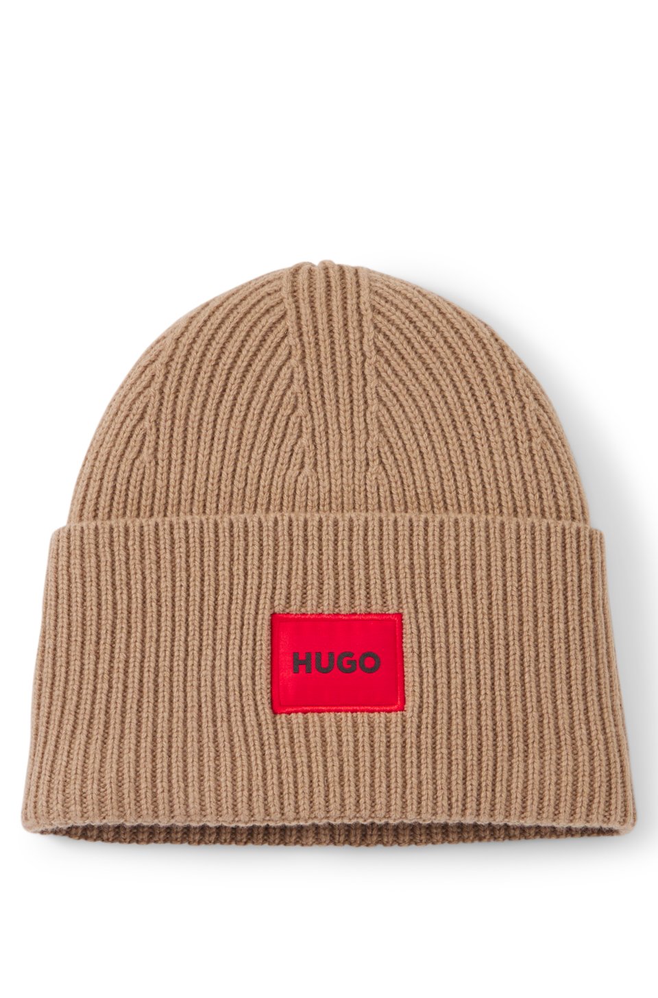 All-gender logo beanie hat in a wool blend