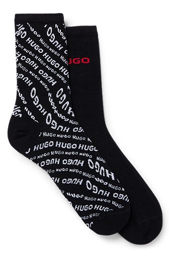 Two-pack of quarter-length socks, Black