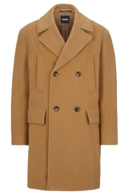 Hugo boss camel overcoat sale