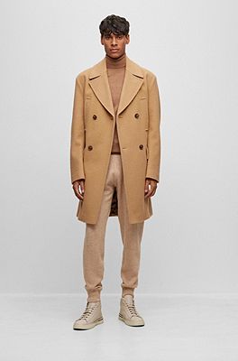 Hugo boss on sale camel overcoat