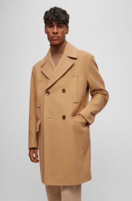 Apartment Three Double-Breasted Overcoat Mens 3/4 Long Double