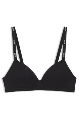 Boss Stretch-jersey triangle bra with logo straps triangel bh dam – bild 4