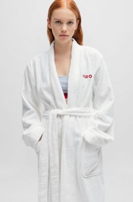 BOSS Terry_gown dames Dressing Gown - White100