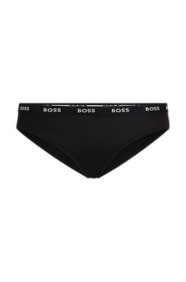 BOSS - logo straps Stretch-jersey triangle bra with