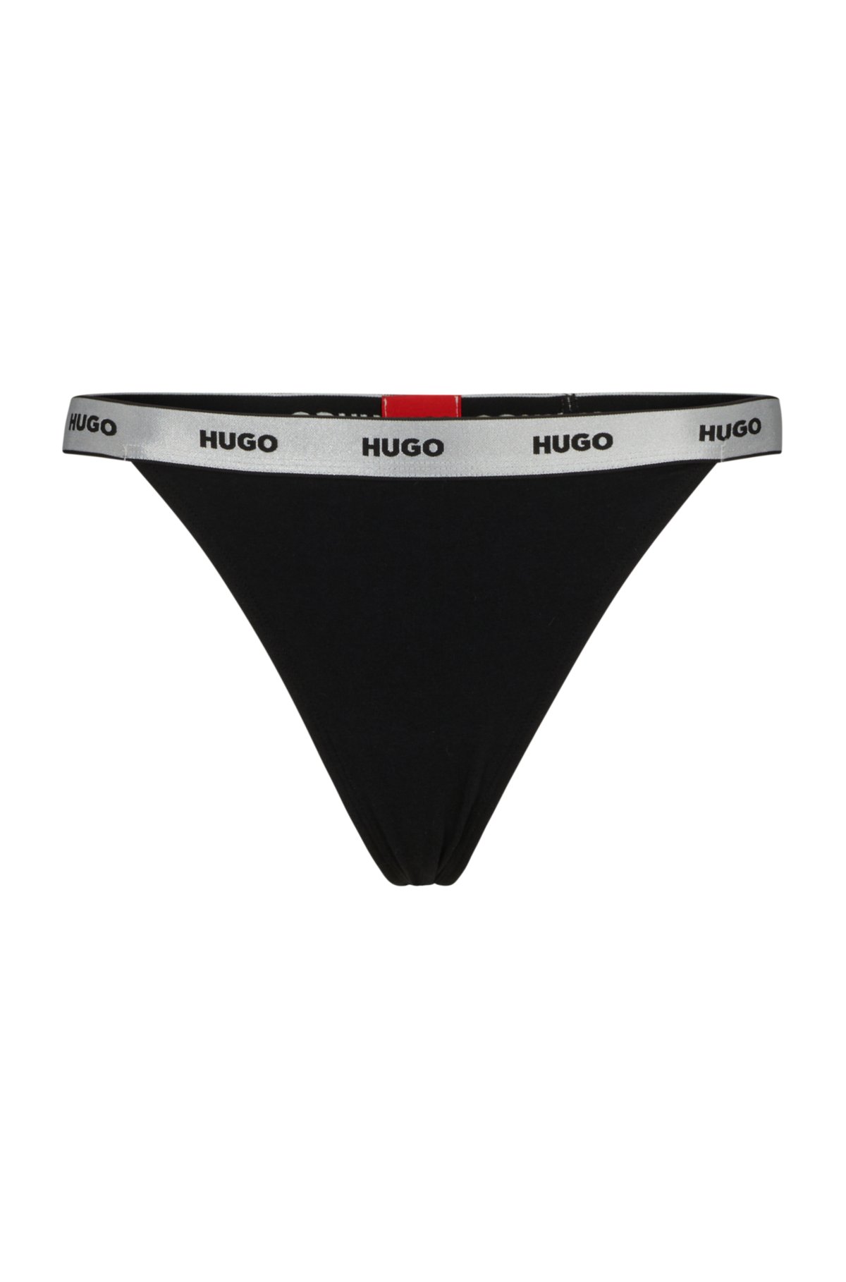 HUGO Women's Bold Logo Cotton Stretch Thong