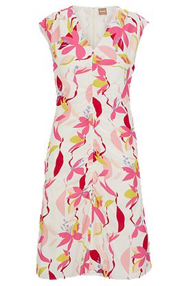 Robe sans manches à imprimé de la saison