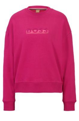 Pink hugo on sale boss sweatshirt