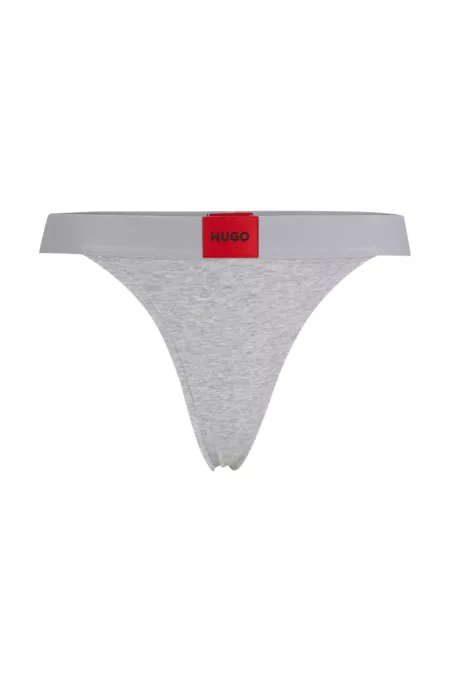 String en coton stretch avec taille logotée