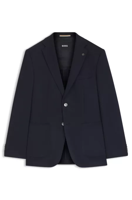 Regular-fit blazer in cashmere with Double B monogram