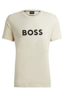 BOSS - Cotton-jersey regular-fit T-shirt with SPF 50+ UV protection