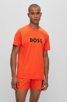BOSS - Organic-cotton T-shirt with logo