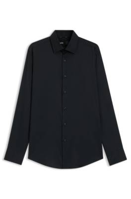 Slim-fit shirt in performance-stretch twill 1