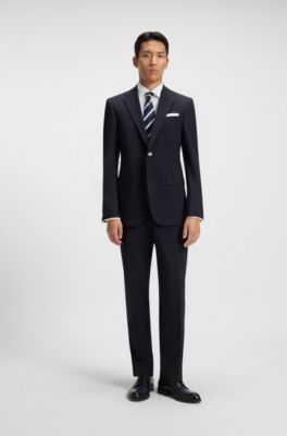 Slim-fit shirt in performance-stretch twill, White