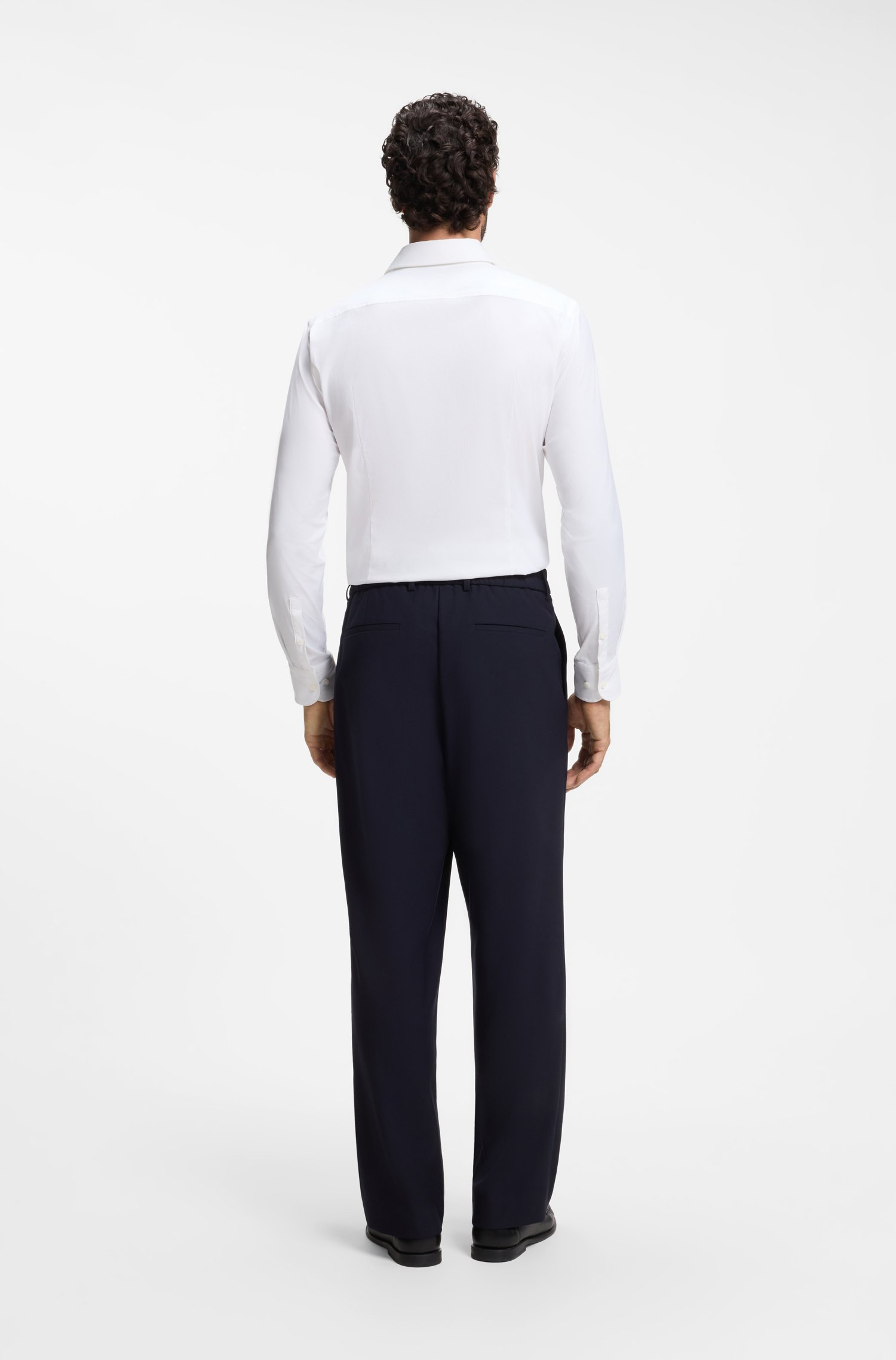 Boss Slim-fit shirt in performance-stretch twill skjortor & blusar herr – bild 3