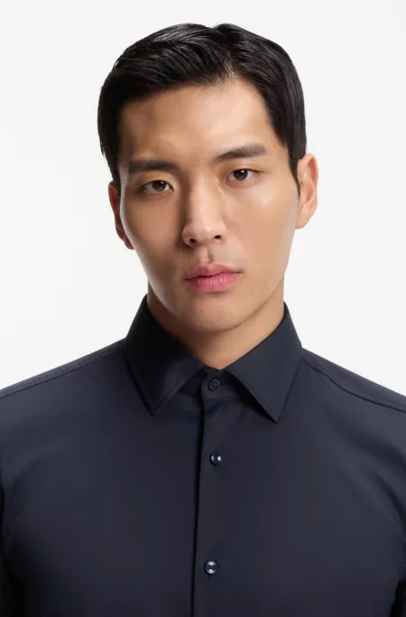 Chemise Slim en twill stretch performant