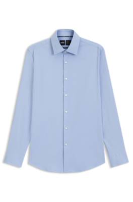 Slim-fit shirt in performance-stretch twill 1