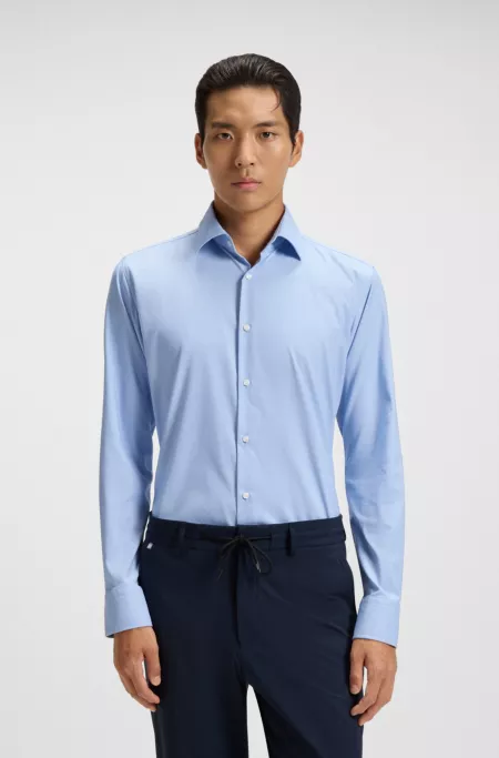 Chemise Slim en twill stretch performant