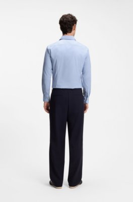 Boss Slim-fit shirt in performance-stretch twill kostymskjortor herr – bild 3