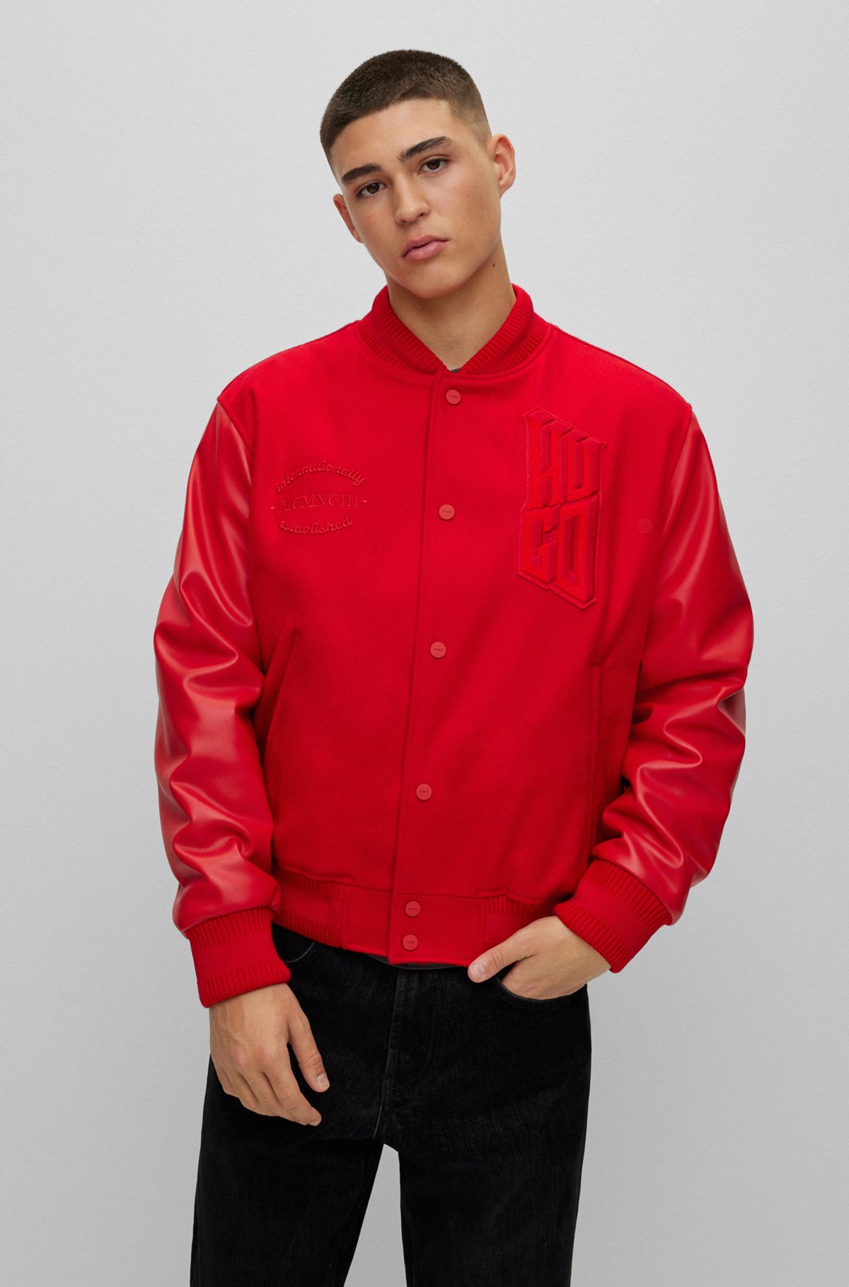 red jacket yankees shirt