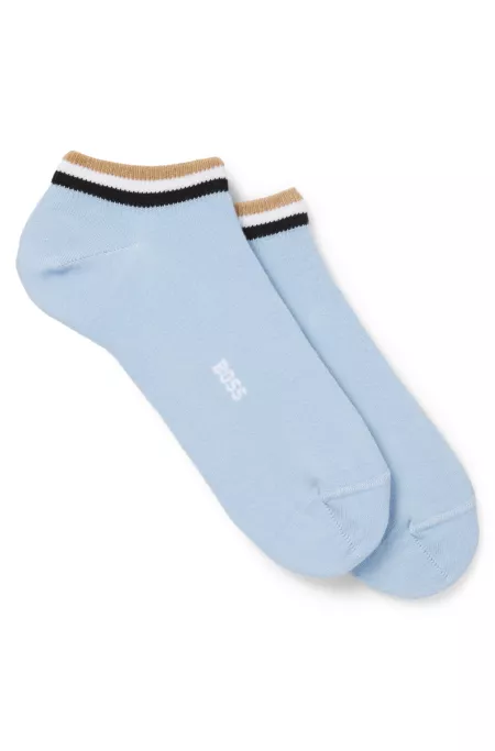 Two-pack of ankle-length socks with signature stripes