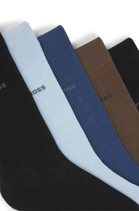 Five-pack of cotton-blend regular-length socks
