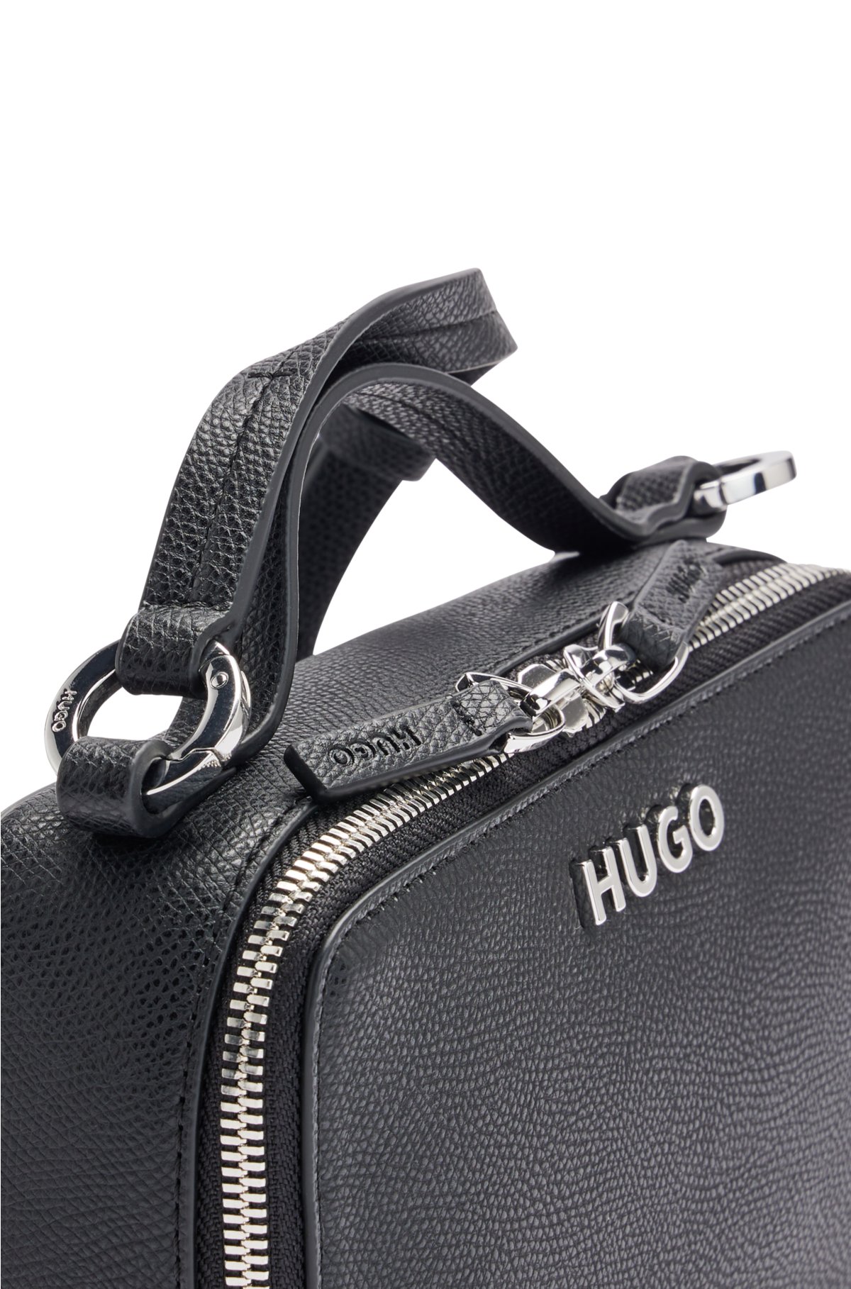 HUGO - Umhängetasche aus synthetisch beschichtetem Textil mit Logo-Detail | Umhängetaschen
