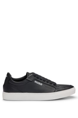 HUGO - Faux-leather trainers - Black