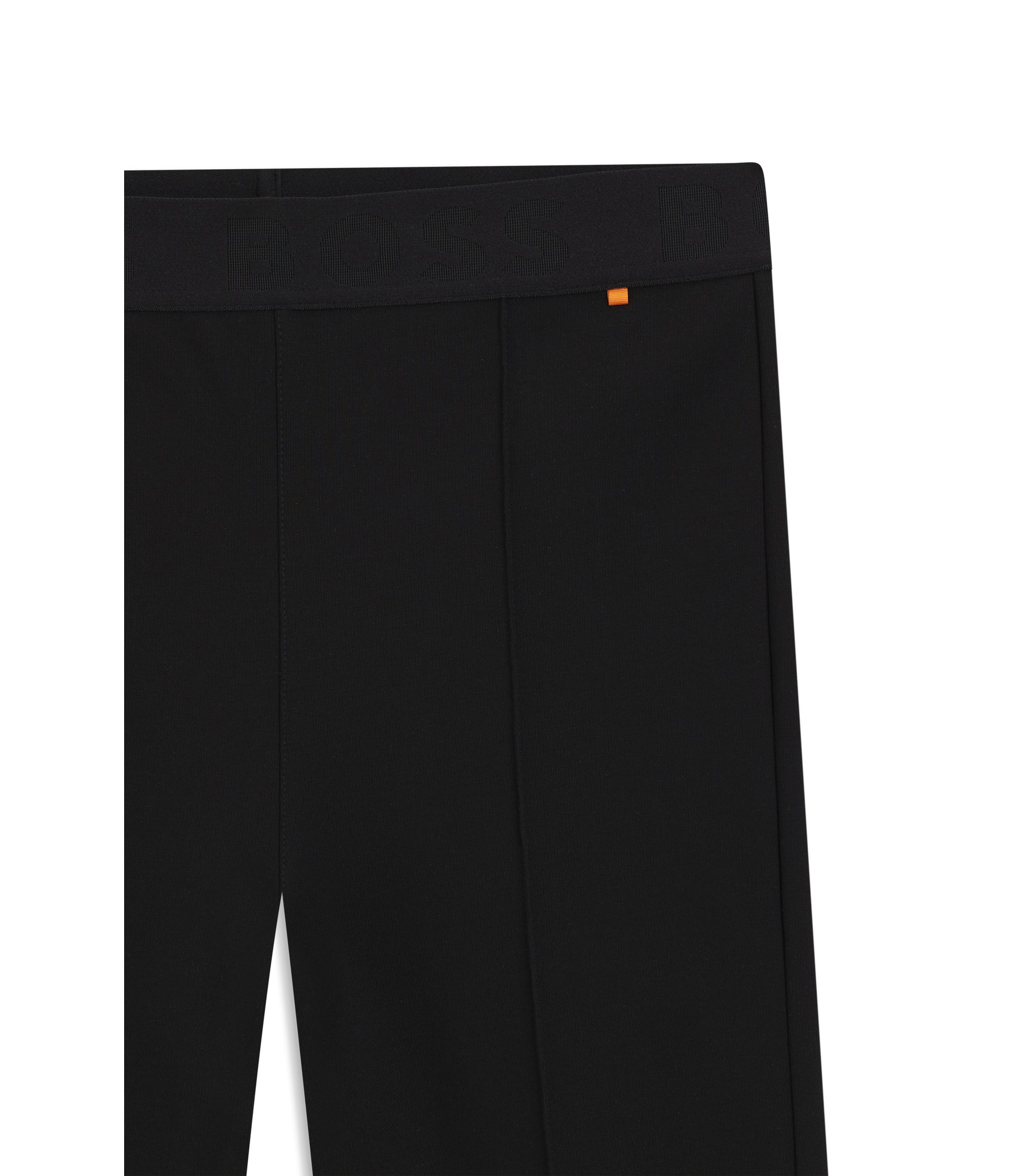 BOSS - Extra slim-fit broek met naad aan de voorkant - Zwart