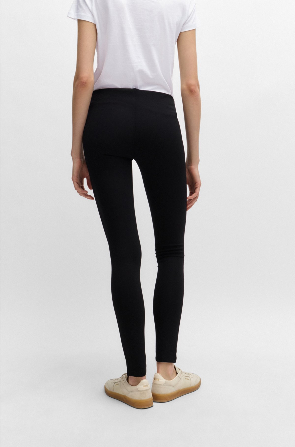 Extra-slim-fit leggings in power-stretch jersey, Black